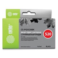 Картридж струйный CACTUS (CS-PGI520BK) для CANON Pixma MP540/630/980, черный 362012