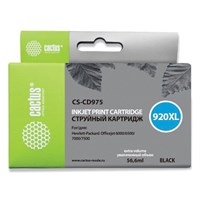 Картридж струйный CACTUS (CS-CD975) для HP Officejet 6000/6500/7000, черный 361840