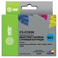 Картридж струйный CACTUS (CS-CC656) для HP OfficeJet J4580/J4660/J4680, цветной 362827