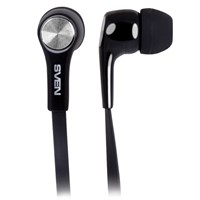 Наушники с микрофоном (гарнитура) SVEN E-210M, проводные, 1,2 м, вкладыши, черный, SV-015732 513097