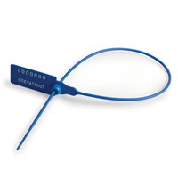 Пломбы пластиковые номерные УНИВЕРСАЛ, самофиксирующиеся, длина рабочей части 320 мм, СИНИЕ, КОМПЛЕКТ 50 шт., 600809 600809