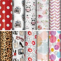 Бумага упаковочная подарочная мелованная 