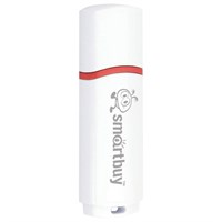 Флеш-диск 8 GB, SMARTBUY Crown, USB 2.0, белый, SB8GBCRW-W 512176