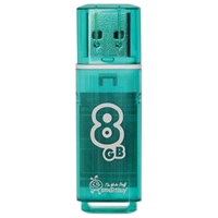 Флеш-диск 8 GB, SMARTBUY Glossy, USB 2.0, зеленый, SB8GBGS-G 512179