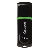 Флеш-диск 16 GB, SMARTBUY Paean, USB 2.0, черный, SB16GBPN-K 512769