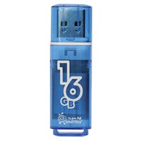 Флеш-диск 16 GB, SMARTBUY Glossy, USB 2.0, синий, SB16GBGS-B 512191