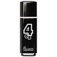 Флеш-диск 4 GB, SMARTBUY Glossy, USB 2.0, черный, SB4GBGS-K 512764