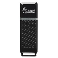 Флеш-диск 8 GB, SMARTBUY Quartz, USB 2.0, черный, SB8GBQZ-K 512766