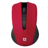 Мышь беспроводная DEFENDER Accura MM-935, 3 кнопки + 1 колесо-кнопка, оптическая, красная, 52937 512345