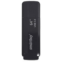 Флеш-диск 64 GB SMARTBUY Dock USB 3.0, черный, SB64GBDK-K3 513065