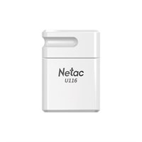 Флеш-диск 64 GB NETAC U116, USB 2.0, белый, NT03U116N-064G-20WH 513694