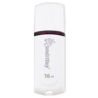Флеш-диск 16 GB, SMARTBUY Paean, USB 2.0, белый, SB16GBPN-W 512767