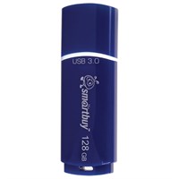 Флеш-диск 128 GB, SMARTBUY Crown, USB 3.0, синий, SB128GBCRW-Bl 512791