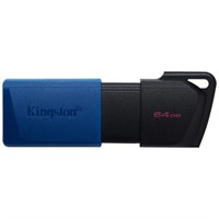 Флеш-диск 64 GB KINGSTON DataTraveler Exodia M, разъем USB 3.2, черный/синий, DTXM/64GB 513781
