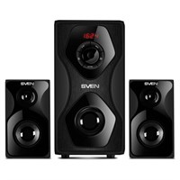 Колонки SVEN MS-2055 2.1, 55 Вт, Bluetooth, дерево, черные 513261