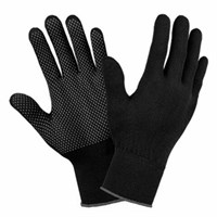 Перчатки НЕЙЛОНОВЫЕ с ПВХ микроточка, КОМПЛЕКТ 10 ПАР, 15 класс, 24-26 г, размер 10, LAIMA, 608675 608675