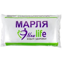 Марля медицинская отбеленная NEW LIFE отрез 0,9х10 м, плотность 36 (±2) г/м2, 94263 630564