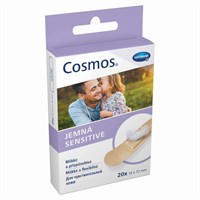 Набор пластырей 20 шт. COSMOS SENSITIVE, для чувствительной кожи, 1,9х7,2 см, европодвес, 535323 630926