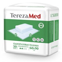 Пеленки 60х90 см, TEREZAMED Normal, КОМПЛЕКТ 30 шт., впитывающие, одноразовые, 50303 630965