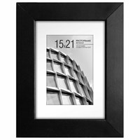 Рамка 15х21 см с паспарту 10х15 см небьющаяся, багет 40 мм, МДФ, BRAUBERG 