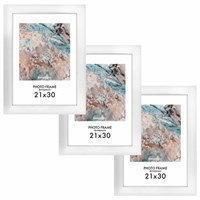 Рамка 21х30 см небьющаяся, КОМПЛЕКТ 3 шт., багет 29 мм, МДФ, BRAUBERG 