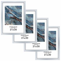 Рамка 21х30 см небьющаяся, КОМПЛЕКТ 4 шт., багет 16 мм, МДФ, BRAUBERG 