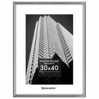 Рамка 30х40 см небьющаяся, багет 12 мм, пластик, BRAUBERG 