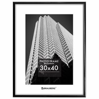 Рамка 30х40 см небьющаяся, багет 14 мм, пластик, BRAUBERG 
