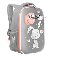 Ранец GRIZZLY анатомическая спинка, для девочек, 