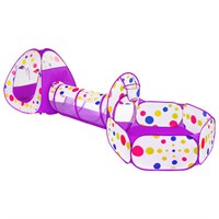 Детская игровая палатка-лабиринт с тоннелем и сухим бассейном, 90x190x270 см, BRAUBERG KIDS, 665172 665172