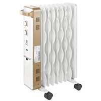 Обогреватель масляный ELECTROLUX EOH/M-9209, 2000 Вт, 9 секций, белый/золотистый, НС-1100763 453482