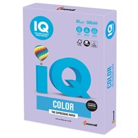 Бумага цветная IQ color А4, 80 г/м2, 500 л., тренд, бледно-лиловая, LA12 110677