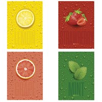 Блокнот МАЛЫЙ ФОРМАТ А6 105x152 мм, 40 л., гребень, TWIN лак, клетка, 