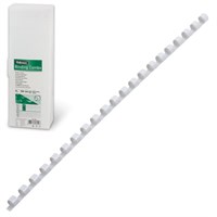 Пружины пластиковые для переплета, КОМПЛЕКТ 100 шт., 8 мм (для сшивания 21-40 л.), белые, FELLOWES, FS-53454 530008