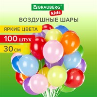 Шары воздушные 30 см, 100 штук, 