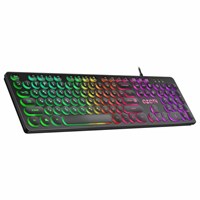 Клавиатура проводная игровая DEFENDER OZOTH GK-106, USB, 104 клавиши, с подсветкой, черная, 45106 513827