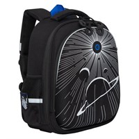 Ранец GRIZZLY анатомическая спинка, c бейджем, для мальчиков, 