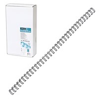 Пружины металлические для переплета, КОМПЛЕКТ 100 шт., 6 мм (для сшивания 21-35 л.), черные, FELLOWES, FS-53218 530044