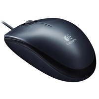 Мышь проводная LOGITECH M90, USB, 2 кнопки + 1 колесо-кнопка, оптическая, черная, 910-001794 511225