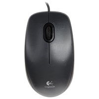 Мышь проводная LOGITECH M100, USB, 2 кнопки + 1 колесо-кнопка, оптическая, черно-серая 511454