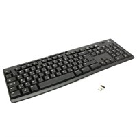 Клавиатура беспроводная LOGITECH K270, 104 клавиши + 8 дополнительных клавиш, мультимедийная, черная, 920-003757 511448