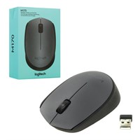 Мышь беспроводная LOGITECH M170, 2 кнопки + 1 колесо-кнопка, оптическая, черная, 910-004642 512000