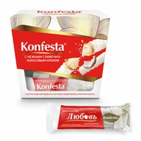 Конфеты KONFESTA со сливочно-кокосовым кремом, вафельные, 150 г 623135