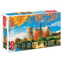 Пазл картонный 1000 элементов АССОРТИ, 10 дизайнов, 480х680 мм, HATBER 665495