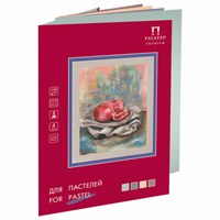 Папка для пастели БОЛЬШАЯ А3 297х380 мм, 8 листов, 4 цвета, 150 г/м2, 