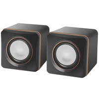 Колонки компьютерные DEFENDER SPK-33, 2.0, 5 Вт, 3,5 мм джек, пластик, черные, 65633 513814