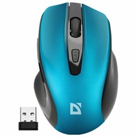 Мышь беспроводная DEFENDER Prime MB-053, USB, 5 кнопок + 1 колесо-кнопка, оптическая, бирюзовая? 52054 513820