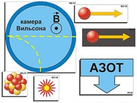 Модель-аппликация "Открытие протона и нейтрона" (ламинированная)