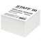 Блок для записей STAFF, непроклеенный, куб 9х9х5 см, белизна 70-80%, 126574 - фото 49127349