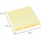 Блок самоклеящийся (стикеры), STAFF, 76х76 мм, 100 листов, желтый, 126496 126496